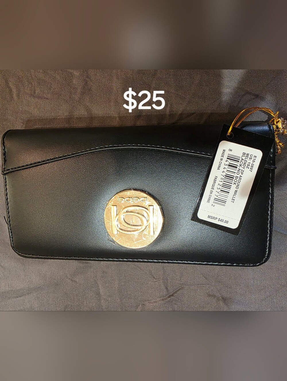 bebe Melendy Zip Around Wallet